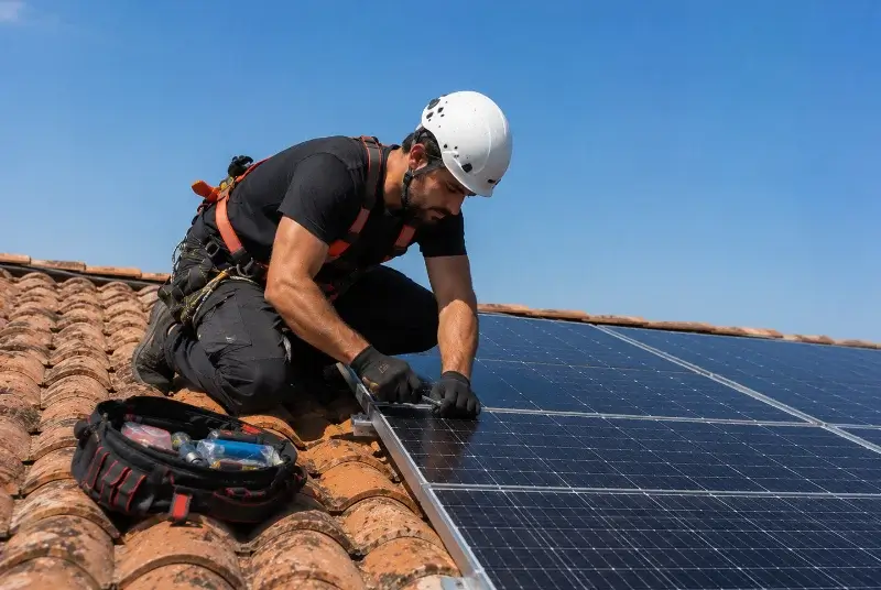 Maintenance et monitoring de panneaux solaires à Mas-Saintes-Puelles